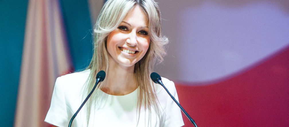 Ogórek chwaliła się mocnymi plecam
