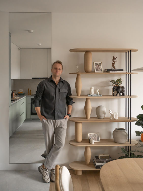 Mieszkanie architekta w Poznaniu inspirowane organicznymi kształtami