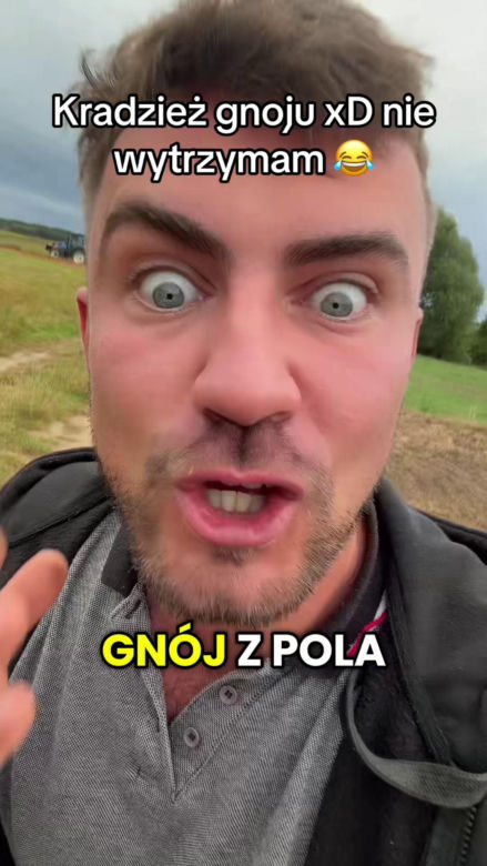 Rolnik influencer opowiedział o dramacie. Ktoś ukradł mu gnój z pola