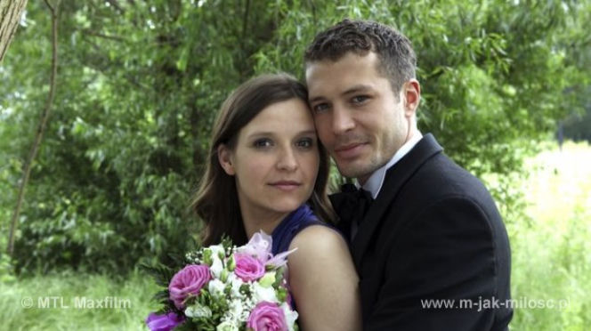 M jak miłość. Małgosia Chodakowska (Joanna Koroniewska), Tomek (Andrzej Młynarczyk)