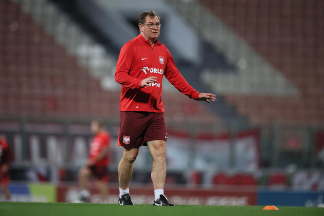 Jan Urban na meczu Malta - Polska