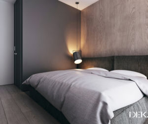 Projekt mieszkania na Żoliborzu: wnętrze w stylu modern