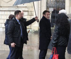 Macron w Krakowie