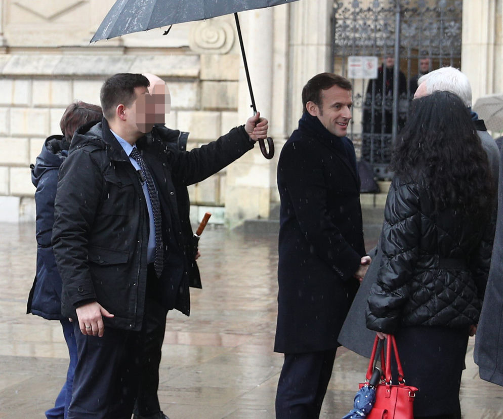 Macron w Krakowie