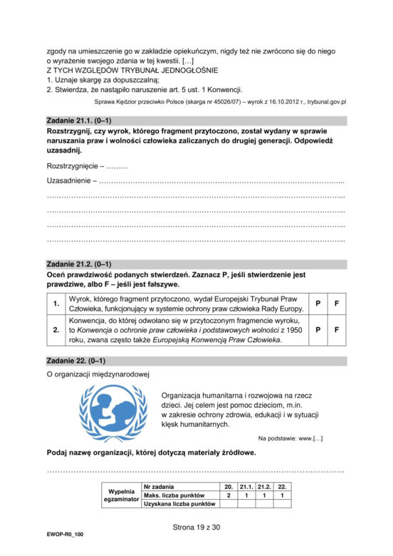 Matura WOS formuła 2015: arkusz CKE i odpowiedzi