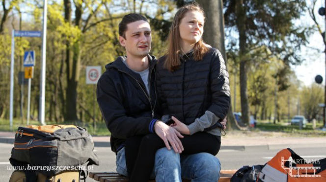 Barwy szczęścia. Julita (Katarzyna Sawczuk), Radek (Filip Kosior)
