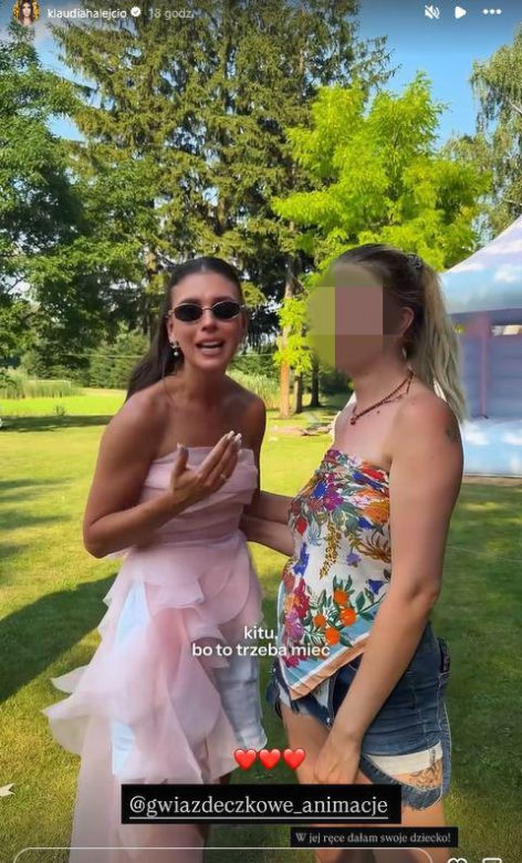 Klaudia Halejcio wyprawiła córce urodziny