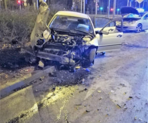Pijany 24-letni Ukrainiec w BMW spowodował wypadek 