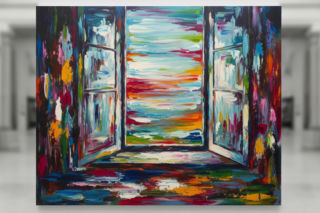 Okna na światy DA.SKIE. Co ukrywa artysta w swoich abstrakcyjnych wizjach?