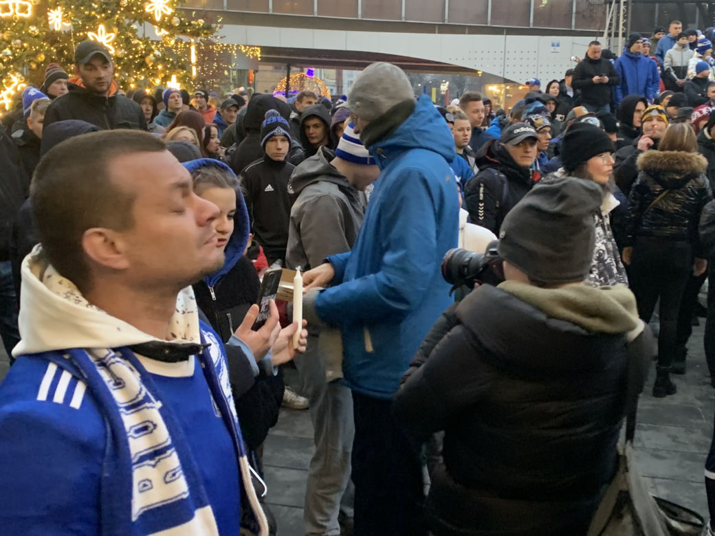 Protest kibiców Ruchu Chorzów w sprawie stadionu 