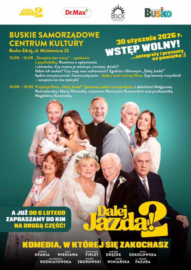 Finał styczniowej trasy Jazdobusa w Busku-Zdroju – „Dalej Jazda! 2” i gwiazdy na żywo