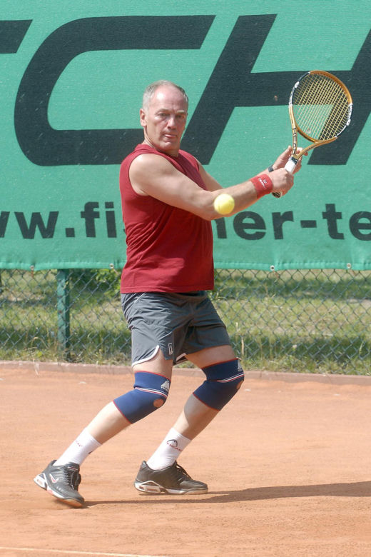 Karol Strasburger ćwiczy