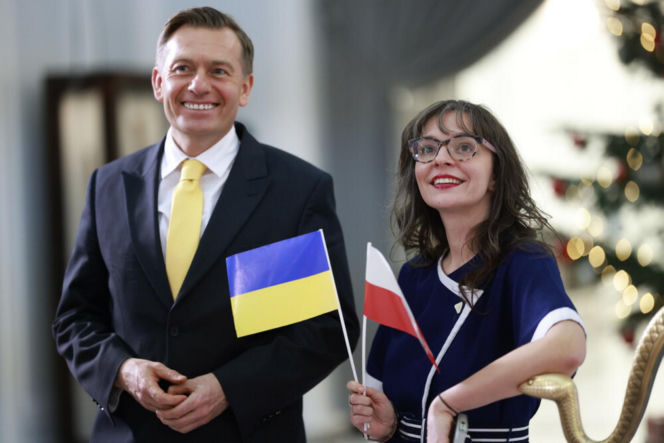 Wołodymyr Zełenski w polskim Sejmie