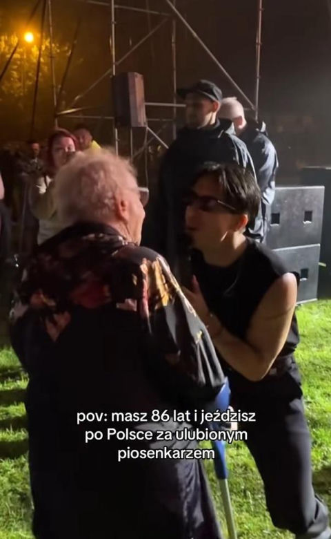 86-letnia mieszkanka Rybnika jeździ za Dawidem Kwiatkowskim po Polsce