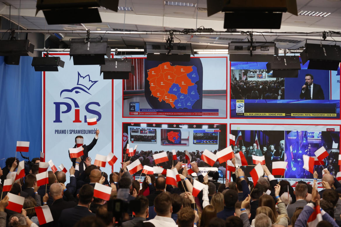 Wieczór wyborczy Prawa i Sprawiedliwości 