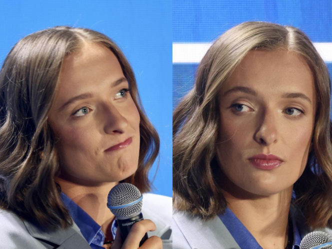 Iga Świątek na konferencji