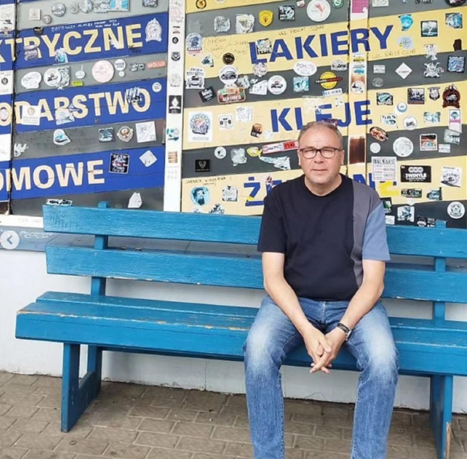 Ranczo. Sklep u Krysi w Wilkowyjach. Bogdan Kalus jako Hadziuk - czerwiec 2023 r.