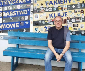 Ranczo. Sklep u Krysi w Wilkowyjach. Bogdan Kalus jako Hadziuk - czerwiec 2023 r.