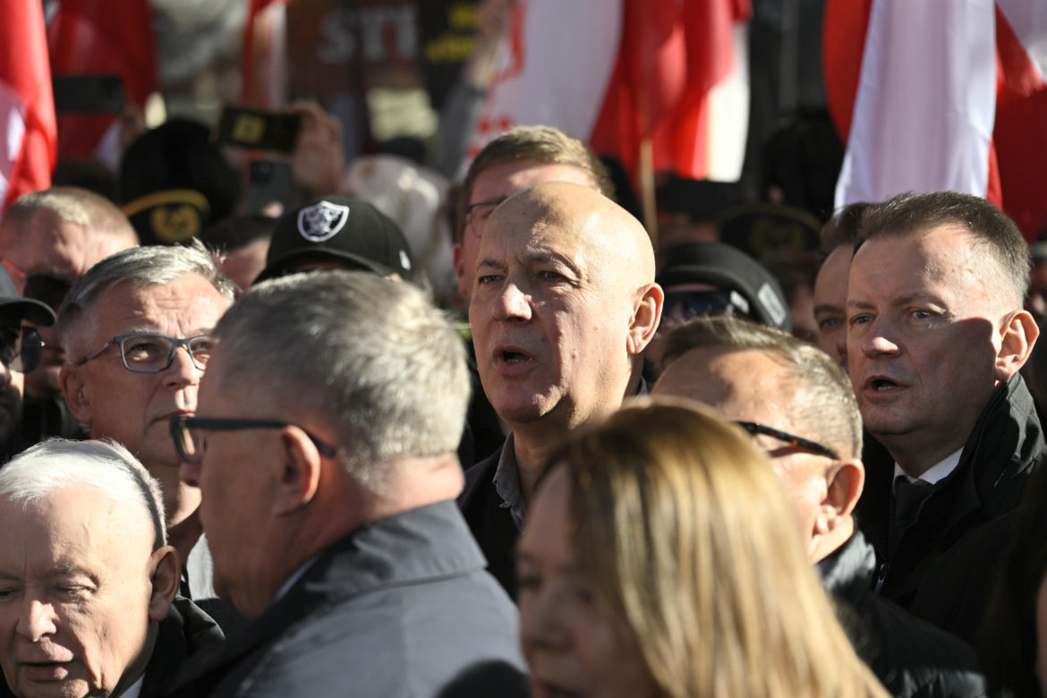 Protest pod TK. Kaczyński