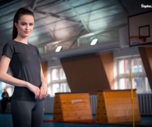 Miss Polski z Katowic wstąpiła na jeden dzień do policji. Anna Maria-Jaromin wzięła udział w teście sprawnościowym