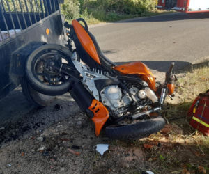 Gorczenica. Motocyklista zderzył się z ciągnikiem rolniczym