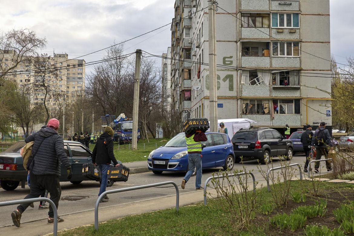 Zmasowany ostrzał ukraińskich miast 