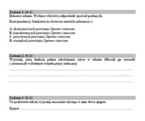 Próbna matura 2020 polski