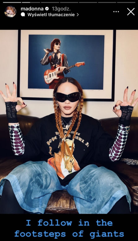 Madonna w koszulce z Janem Pawłem II