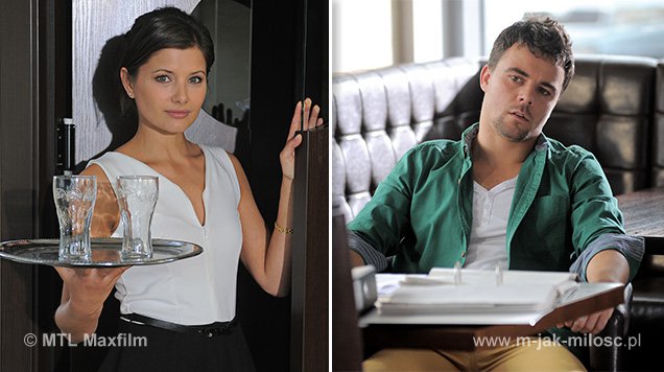 M jak MIŁOŚĆ odc. 969. Kasia (Agnieszka Sienkiewicz), syn szefa baru (Robert Kuraś)