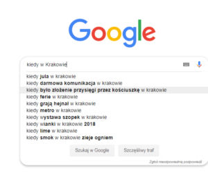 Kraków w Google. Jakich informacji szukamy najczęściej? Wyniki są zaskakujące!