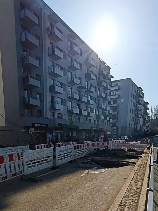 Zapadlisko na al. Powstańców Wlkp.