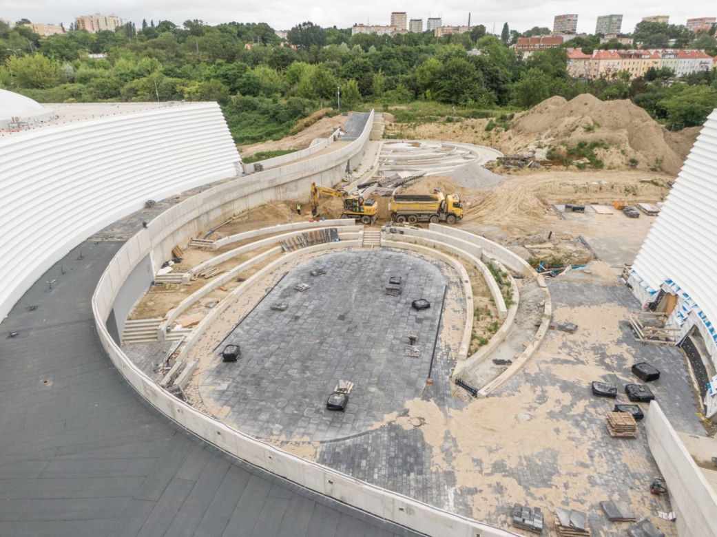 Budowa Fabryki Wody w Szczecinie - lipiec 2022