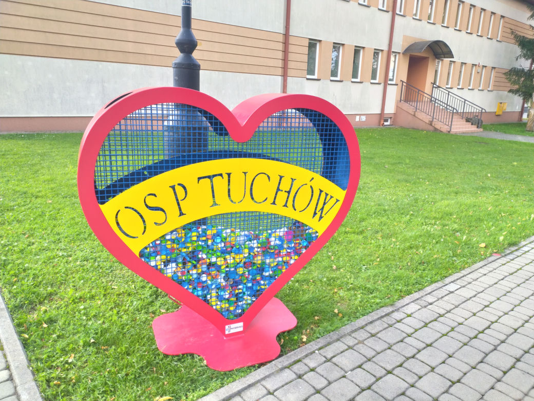 Serce na nakrętki w Tuchowie