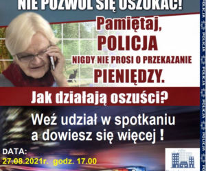 Tarnowscy policjanci ostrzegają seniorów przed oszustami