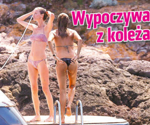 Wypoczywa z koleżanką