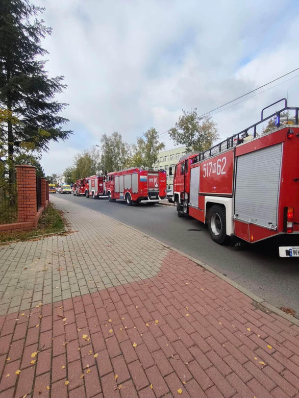 Ewakuacja w ZSP nr 2 w Mińsku Mazowieckim