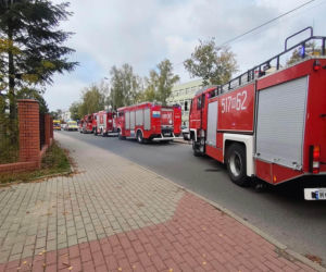 Ewakuacja w ZSP nr 2 w Mińsku Mazowieckim