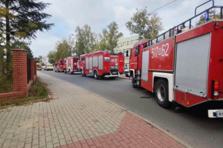 Ewakuacja w ZSP nr 2 w Mińsku Mazowieckim