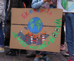 Młodzieżowy Strajk Klimatyczny w Toruniu. Protestowali przeciwko rządowi i korporacjom