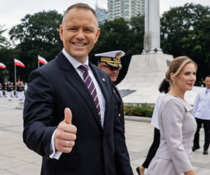 Karol Nawrocki z żoną na historycznych rozmowach na Filipinach