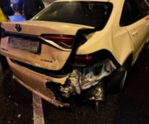 Kierowca luksusowego lamborghini porzucił auto po kolizji