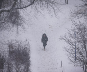 Intensywne opady śniegu w Warszawie (14.01.2026)