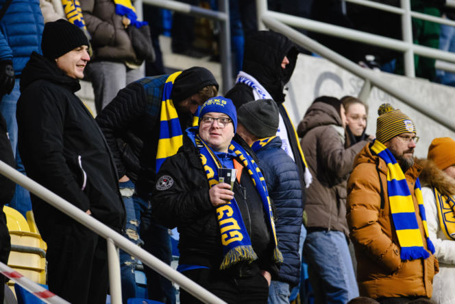 Arka Gdynia - Raków Częstochowa, zdjęcia kibiców i piłkarzy z meczu 17. kolejki PKO BP Ekstraklasy