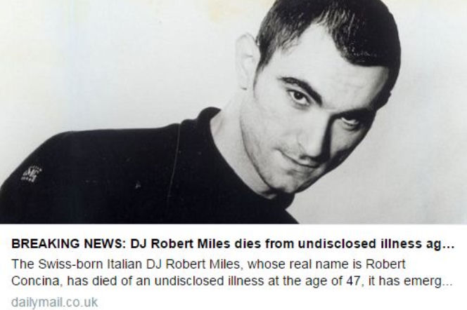 Robert Miles nie żyje