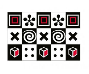 Dwustronna mata piankowa Playmat czarno-biała 149 zł