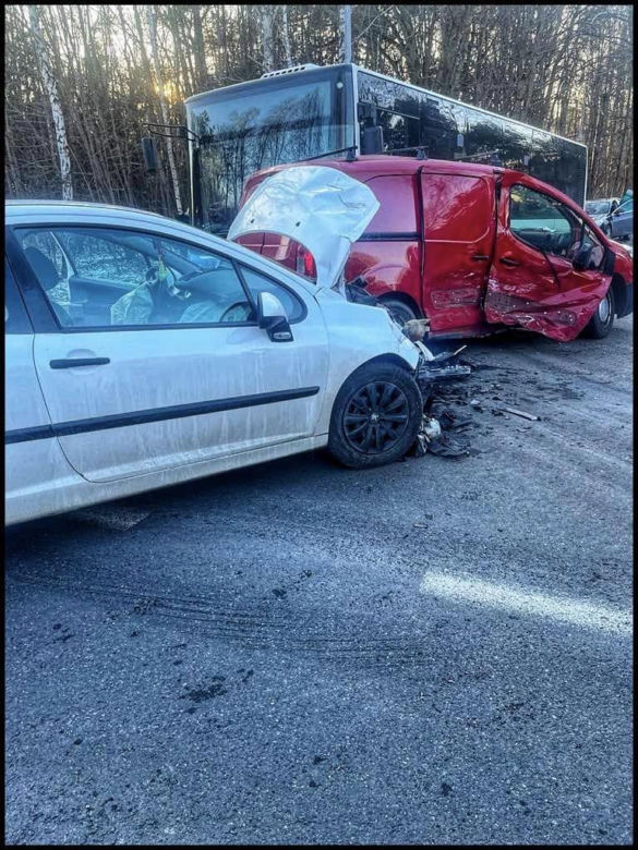 Zderzenie  w Woli Suchożebrskiej na DK-63