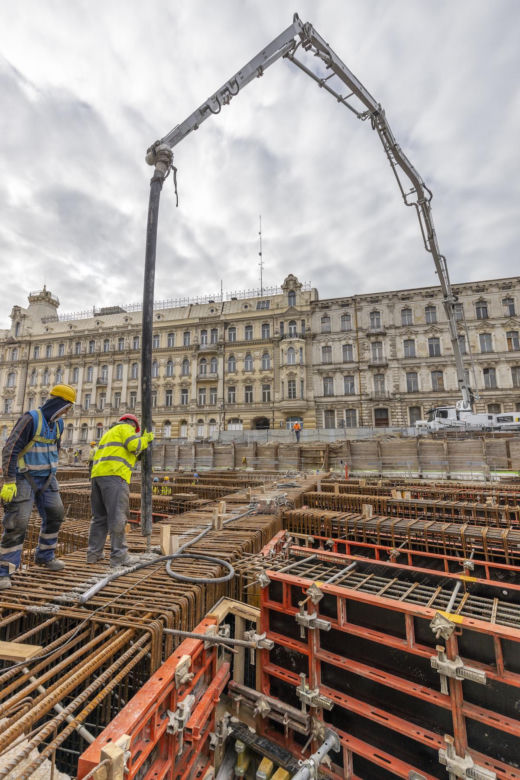Budowa przystanku Łódź Śródmieście 