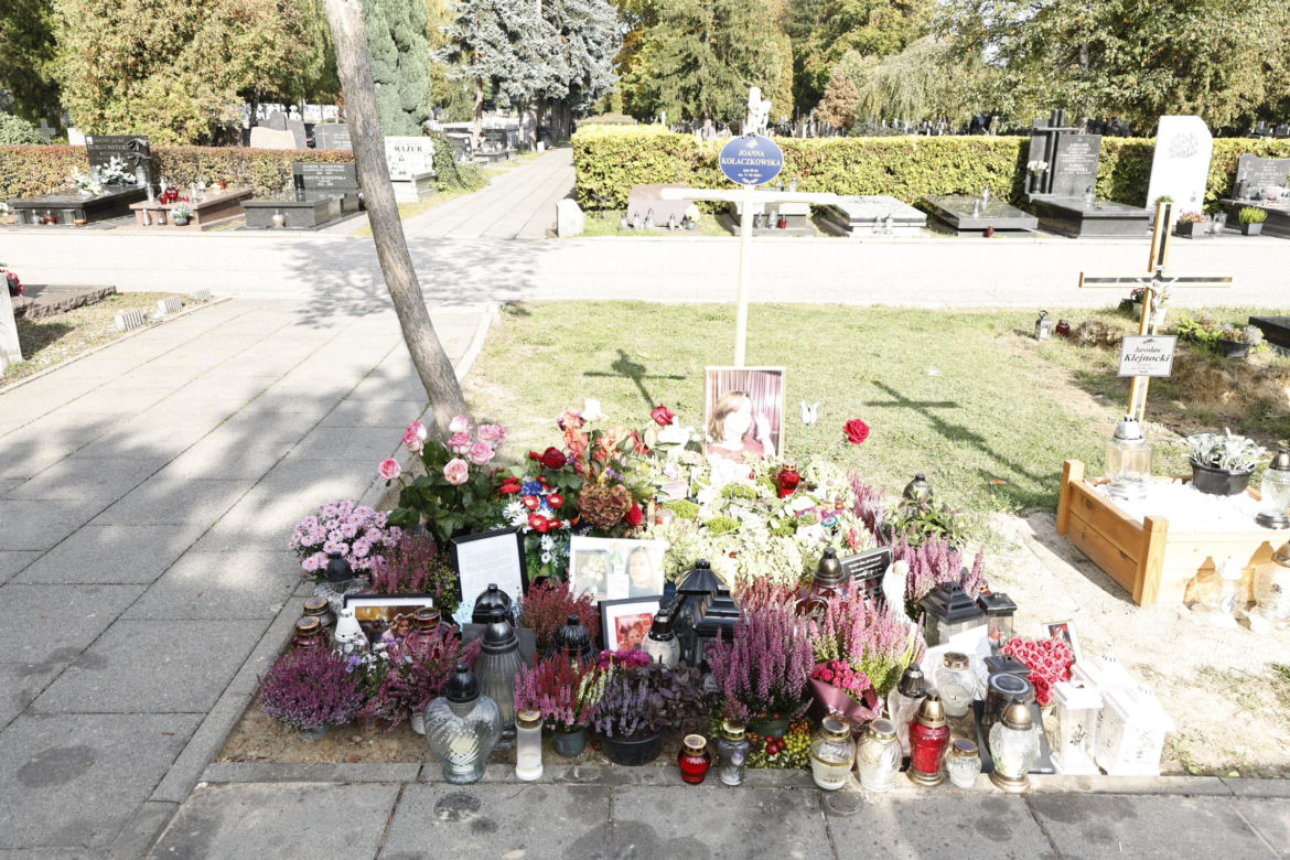 Tak wygląda grób Joanny Kołaczkowskiej