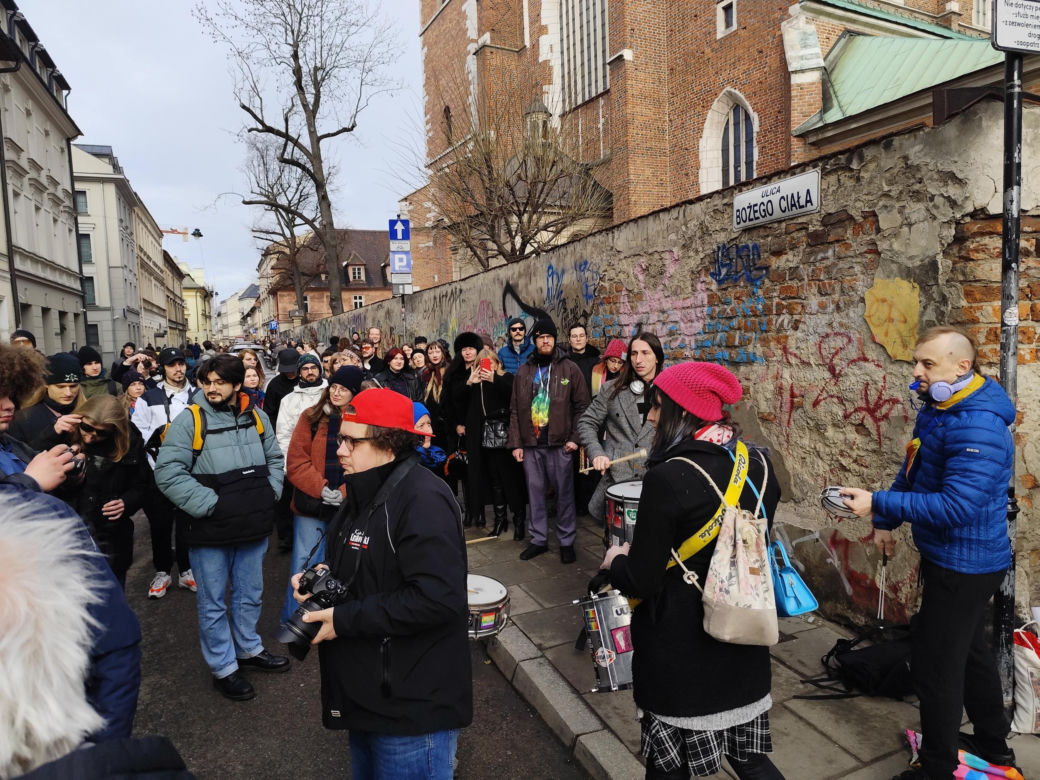 Kraków. Protest przeciwko budowie hoteli na Kazimierzu