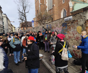 Kraków. Protest przeciwko budowie hoteli na Kazimierzu